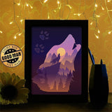 Wolf 1 - Paper Cutting Light Box - LightBoxGoodman - LightboxGoodman