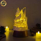 Wolf - 3D Dome Lantern File - Cricut File - LightBoxGoodMan - LightboxGoodman