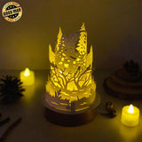 Wolf - 3D Dome Lantern File - Cricut File - LightBoxGoodMan - LightboxGoodman