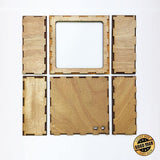 Wood Frame Square With Lego Style ( KIT ) - LightboxGoodman