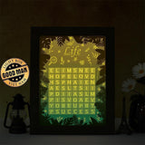 Word Search – Paper Cut Light Box File - Cricut File - 20x26cm - LightBoxGoodMan - LightboxGoodman