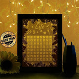 Word Search - Paper Cutting Light Box - LightBoxGoodman - LightboxGoodman