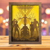 X-Men - Paper Cutting Light Box - LightBoxGoodman