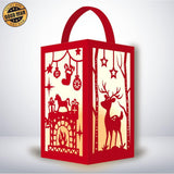 Xmas 1 - Paper Cut Lantern File - Cricut File - 10x16cm - LightBoxGoodMan - LightboxGoodman