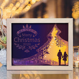 Xmas 1 – Paper Cut Light Box File - Cricut File - 20x26cm - LightBoxGoodMan