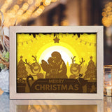 Xmas 10 – Paper Cut Light Box File - Cricut File - 20x26cm - LightBoxGoodMan