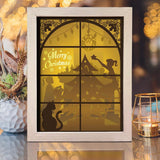 Xmas 12 – Paper Cut Light Box File - Cricut File - 20x26cm - LightBoxGoodMan