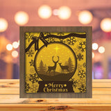 Xmas 15 Square - Paper Cutting Light Box - LightBoxGoodman - LightboxGoodman