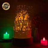 Xmas 3 - 3D Dome Lantern File - Cricut File - LightBoxGoodMan - LightboxGoodman