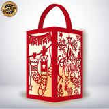 Xmas 3 - Paper Cut Lantern File - Cricut File - 10x16cm - LightBoxGoodMan - LightboxGoodman