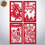 Xmas 3 - Paper Cut Lantern File - Cricut File - 10x16cm - LightBoxGoodMan - LightboxGoodman