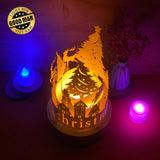 Xmas 4 - 3D Dome Lantern File - Cricut File - LightBoxGoodMan - LightboxGoodman