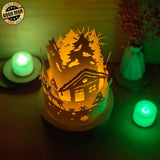 Xmas 5 - 3D Dome Lantern File - Cricut File - LightBoxGoodMan - LightboxGoodman