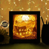 Xmas 6 Square - Paper Cutting Light Box - LightBoxGoodman - LightboxGoodman