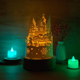 Xmas 7 - 3D Dome Lantern File - Cricut File - LightBoxGoodMan - LightboxGoodman