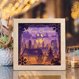 Xmas 9 Square – Paper Cut Light Box File - Cricut File - 20x20cm - LightBoxGoodMan