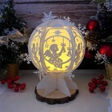 Xmas Angel - Snowball Lantern File - Cricut File 1 - LightBoxGoodMan