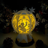 Xmas Angel - Snowball Lantern File - Cricut File - LightBoxGoodMan - LightboxGoodman