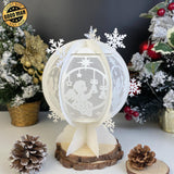 Xmas Angel - Snowball Lantern File - Cricut File - LightBoxGoodMan - LightboxGoodman