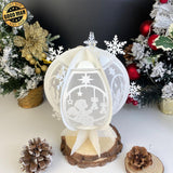 Xmas Angel - Snowball Lantern File - Cricut File - LightBoxGoodMan - LightboxGoodman