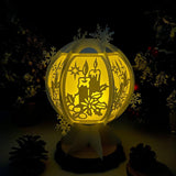 Xmas Candles - Snowball Lantern File - Cricut File - LightBoxGoodMan - LightboxGoodman