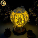 Xmas Candles - Snowball Lantern File - Cricut File - LightBoxGoodMan - LightboxGoodman