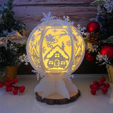 Xmas House - Snowball Lantern File - Cricut File 1 - LightBoxGoodMan