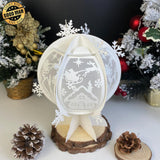 Xmas House - Snowball Lantern File - Cricut File - LightBoxGoodMan - LightboxGoodman