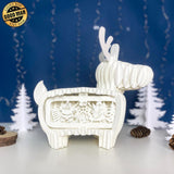 Xmas Santa - Reindeer Pop-up File - Cricut File - LightBoxGoodMan - LightboxGoodman