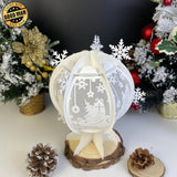 Xmas Sleigh - Snowball Lantern File - Cricut File - LightBoxGoodMan - LightboxGoodman