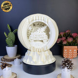 Xmas Truck - 3D Pop-up Light Box Globe File - Cricut File - LightBoxGoodMan - LightboxGoodman