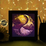 Yin Yang 3 - Paper Cutting Light Box - LightBoxGoodman - LightboxGoodman