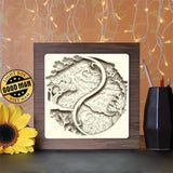 Yin Yang 3 - Paper Cutting Light Box - LightBoxGoodman - LightboxGoodman