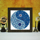 Yin Yang Mandala 2 – Paper Cut Light Box File - Cricut File - 20x20cm - LightBoxGoodMan - LightboxGoodman