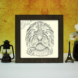 Yorkie – Paper Cut Light Box File - Cricut File - 8x8 inches - LightBoxGoodMan - LightboxGoodman