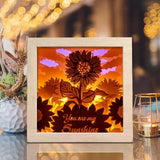 You Are My Sunshine – Paper Cut Light Box File - Cricut File - 20x20cm - LightBoxGoodMan - LightboxGoodman