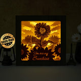 You Are My Sunshine – Paper Cut Light Box File - Cricut File - 20x20cm - LightBoxGoodMan - LightboxGoodman