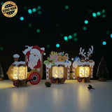 Christmas Train - 3D Christmas Lantern File - Cricut File 1 - LightBoxGoodMa