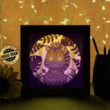 Zebra Jungle - Paper Cutting Light Box - LightBoxGoodman - LightboxGoodman