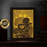 Zodiac Leo – Paper Cut Light Box File - Cricut File - 20x26cm - LightBoxGoodMan - LightboxGoodman