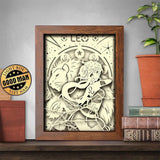 Zodiac Leo – Paper Cut Light Box File - Cricut File - 20x26cm - LightBoxGoodMan - LightboxGoodman