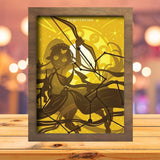 Zodiac Sagittarius - Paper Cutting Light Box - LightBoxGoodman