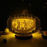 Zombie - 3D Pop-up Light Box Pumpkin File - Cricut File - LightBoxGoodMan