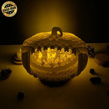 Zombie - 3D Pop-up Light Box Pumpkin File - Cricut File - LightBoxGoodMan - LightboxGoodman