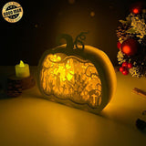 Zombie - Paper Cut PumpKin Light Box File - Cricut File - 16.6x17.5 cm - LightBoxGoodMan - LightboxGoodman