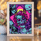 Zombie's Smile – Paper Cut Light Box File - Cricut File - 20x26cm - LightBoxGoodMan