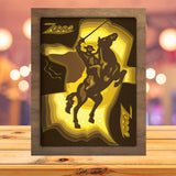 Zorro, the Avenger - Paper Cutting Light Box - LightBoxGoodman