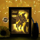 Zorro, the Avenger - Paper Cutting Light Box - LightBoxGoodman - LightboxGoodman